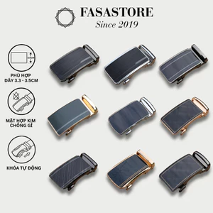 Mặt Dây Lưng Nam FASASTORE, Đầu Khóa Dây Lưng Khóa Tự Động Cao Cấp Hợp Kim Không Gỉ Bền Đẹp