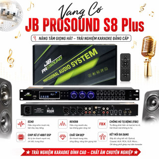 Vang Cơ Lai Số S8 Plus, Chế Độ  Echo ,Reverb, Fbx Chống Hú Tự Động, Chip Xử Lý Công Nghệ 48bit Dsp, Cho Ra Âm Thanh Hay