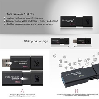 Kingston USB Pendrive 512GB 256GB 32GB 64GB 128GB USB Flash Drive Data Traveler 100G3 USB 2.0