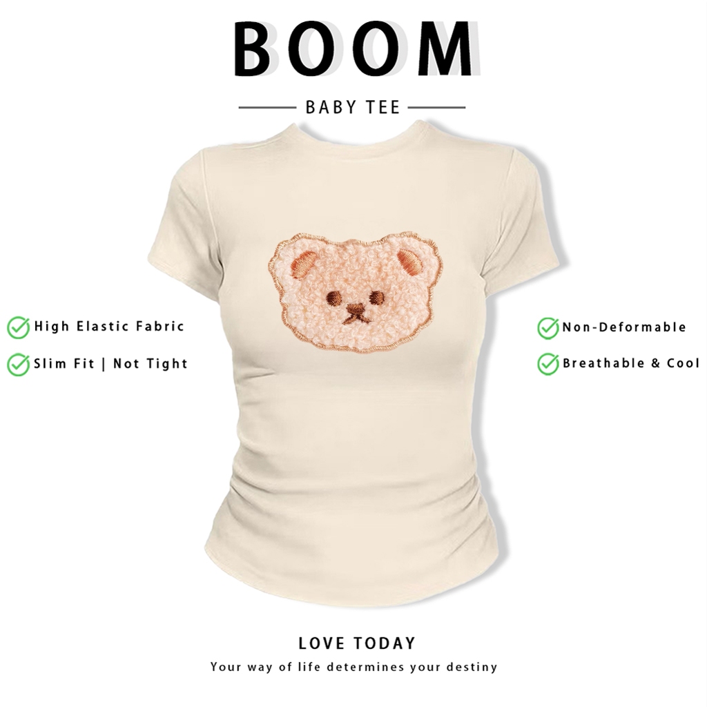 BOOM🔥 Áo Baby Tee Nữ Cotton Ôm Body-Áo Thun Ngắn Tay Y2K In Hình Phong Cách Mới Mùa Hè, Ôm Cổ Tròn Hàng Đầu phong cá #13