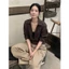 𝗭𝗶𝗻 - Áo Sơ mi Linen thắt eo