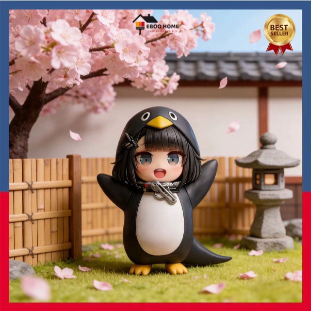 [Giao nhanh] Tượng chim cánh cụt Arknights End - Đồ trang trí phiên bản Q dễ thương