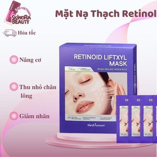 Mặt Nạ Thạch Retinol Tím Nâng Cơ Combo Hộp 4 Mặt Nạ MediAnswer Retinoid Liftxyl Mask Săn Chắc Da 43g - Skinora Beauty