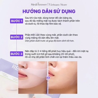 Mặt Nạ Thạch Retinol Tím Nâng Cơ Combo Hộp 4 Mặt Nạ MediAnswer Retinoid Liftxyl Mask Săn Chắc Da 43g - Skinora Beauty