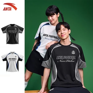 ANTA Áo Thun Bóng Đá Dành Cho Nam Và Nữ Áo Thun Thể thao Unisex form rộng rãi 1726B2102