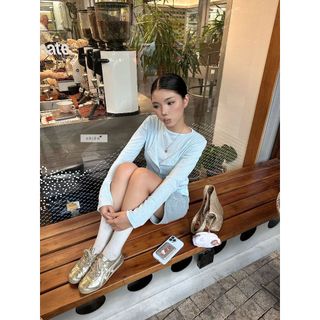 𝐁𝐚𝐛𝐲 𝐑𝐚𝐛𝐛𝐢𝐭 - Áo thun kiểu nữ, áo thun tay dài phối giả set nhien.official NSB00030