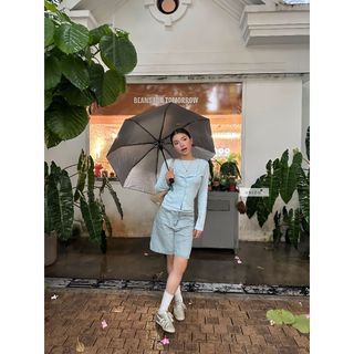 𝐁𝐚𝐛𝐲 𝐑𝐚𝐛𝐛𝐢𝐭 - Áo thun kiểu nữ, áo thun tay dài phối giả set nhien.official NSB00030