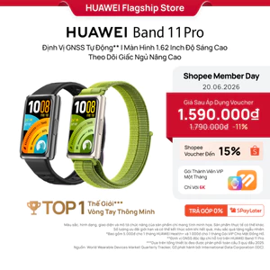 Vòng Đeo Tay Thông Minh HUAWEI Band 11 Pro |Định Vị GNSS Tự Động |Màn Hình 1.62'' Độ Sáng Cao| Quản Lý Sức Khỏe Nâng Cao