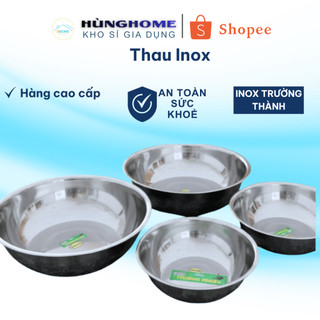 Thau Inox Trường Thành Cao Cấp – Loại Dày Nặng Bền Đẹp, Đường Kính 16cm – 38cm