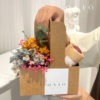 Set Giỏ Hoa Khô - Hương Thơm Tinh Dầu, Quà Tặng Đồ Decor Handmade 100%, Dried Flower - ONIÕ