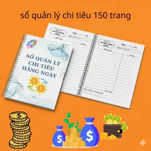 150tr Sổ quản lý chi tiêu hàng ngày giúp ghi chép thu chi quản lý tài chính hiệu quả Gọn Gàng- bìa mika