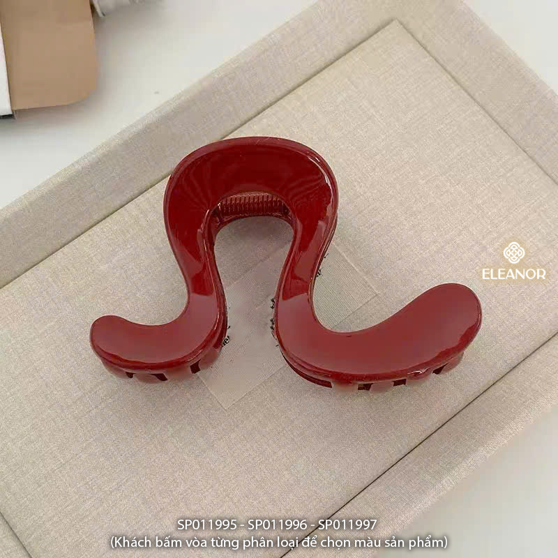 Set kẹp tóc nữ càng cua Eleanor Accessories uốn lượn sóng phụ kiện tóc phong cách Hàn Quốc 11995