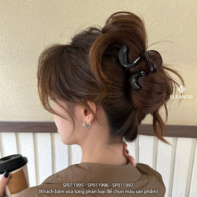 Set kẹp tóc nữ càng cua Eleanor Accessories uốn lượn sóng phụ kiện tóc phong cách Hàn Quốc 11995
