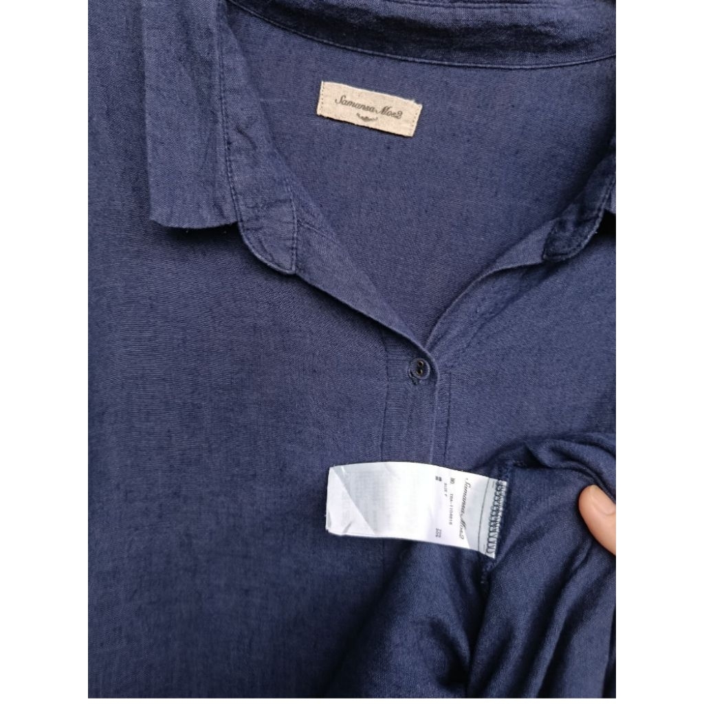 ĐẦM LINEN HIỆU SAMASAMOS 2 THÊU TAY | 2HAND NHẬT