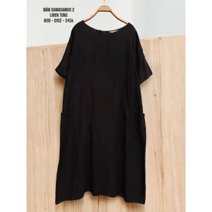 ĐẦM LINEN HỒNG SAMASAMOS 2 2HAND NHẬT