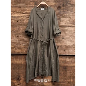 ĐẦM LINEN UNIQLO FORM SƠMI | 2HAND NHẬT