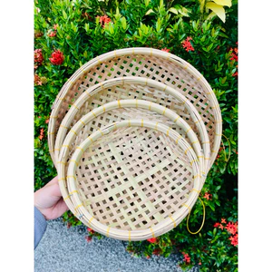 Combo xề tre mini đựng thịt cá rau củ quả, decor