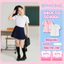 Áo Sơ Mi Học Sinh Viền Bèo Cổ Sen Cho Bé Gái SCHOOL KIDS Ngắn Tay, Dài Tay