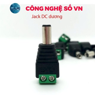 COMBO 5 CÁI Jack Nguồn DC_Vặn Vít Âm/Dương - Cổng Domino 2P - Jack nguồn camera âm - Đuôi cắm adapter âm