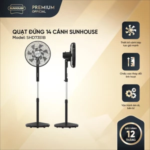 Quạt đứng 14 cánh SUNHOUSE SHD7351B