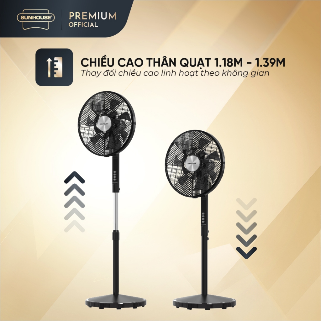 Quạt đứng 14 cánh SUNHOUSE SHD7351B