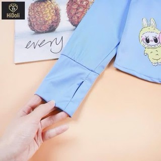 Áo chống nắng cánh dơi labubu thun lạnh cho bé gái.Chất thun lạnh mát mịn,mũ trùm to rộng,khóa kéo thay khẩu trang.