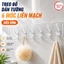 Combo 5 Thanh Treo Đồ Dán Tường 6 Móc Liền Mạch Trong Suốt Siêu Dính