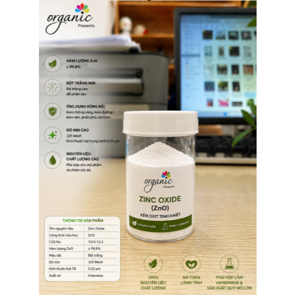 Kẽm Oxit Zinc Oxide ZnO 99.8%