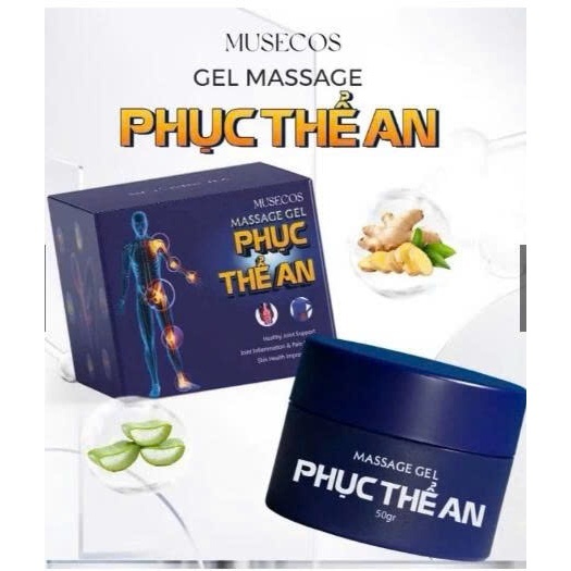 Gel Massage Phục Thể An , Musecos 50gr Hỗ TrợTê Bì Chân Tay, Nhức Mỏi Xương Khớp