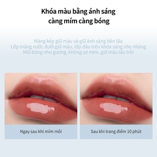 Combo 2 Son Tint Bóng Mooekiss B01 Hiệu Ứng Jelly Thạch Căng Mọng, Bền Màu Lâu Trôi (2.7g)