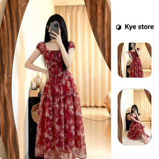 Đầm thiết kế voan tơ dáng dài đi biển Lora dress