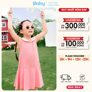 Váy bé gái ILABY HCM váy polo dáng xòe cổ thủy thủ phong cách thể thao [3899]