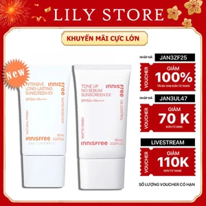 Kem chống nắng Innisfree Long Lasting kiềm dầu lâu trôi Daily mild SPF50 60ml