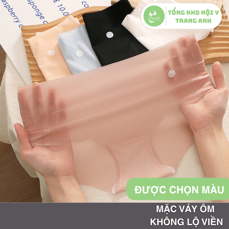Combo 10 Quần Lót Nữ Su Thạch Mềm mịn như mây Siêu Mỏng Tàng Hình Không Lộ Viền Co Giãn Thoải Mái