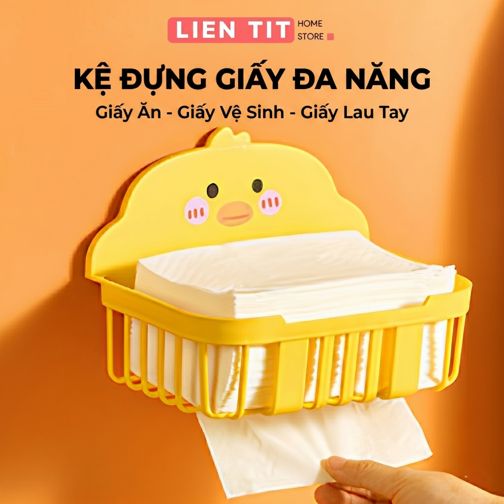 Giỏ Đựng Giấy Vệ Sinh Dán Tường, Kệ Để Giấy Vệ Sinh Phòng Tắm Tiện Lợi