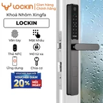 Khóa vân tay Lockin Slim Lock Pro cho cửa nhôm XingFa - Mở khóa vân tay, Mật khẩu, Thẻ NFC, Hỗ trợ app Lockin Home — ảnh 1