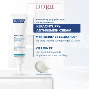 Ducray Keracnyl PP Cream Kem Dưỡng Làm Mờ Thâm Mụn 30ml tặng khăn giấy