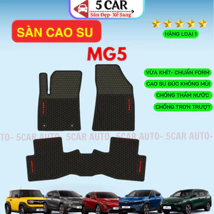Thảm lót sàn Cao Su xe MG5 - Hàng cao su đúc không mùi, không thấm nước, dễ vệ sinh lau rửa