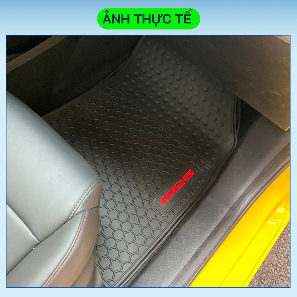Thảm lót sàn Cao Su xe MG5 - Hàng cao su đúc không mùi, không thấm nước, dễ vệ sinh lau rửa