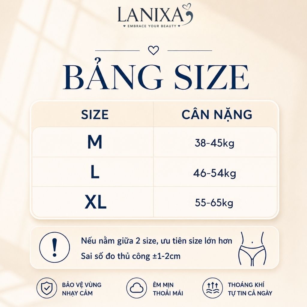 [Hỏa Tốc] Quần lót nữ cotton thun lạnh mềm mại thoáng mát, đáy 2 lớp kháng khuẩn khử mùi LANIXA LY08