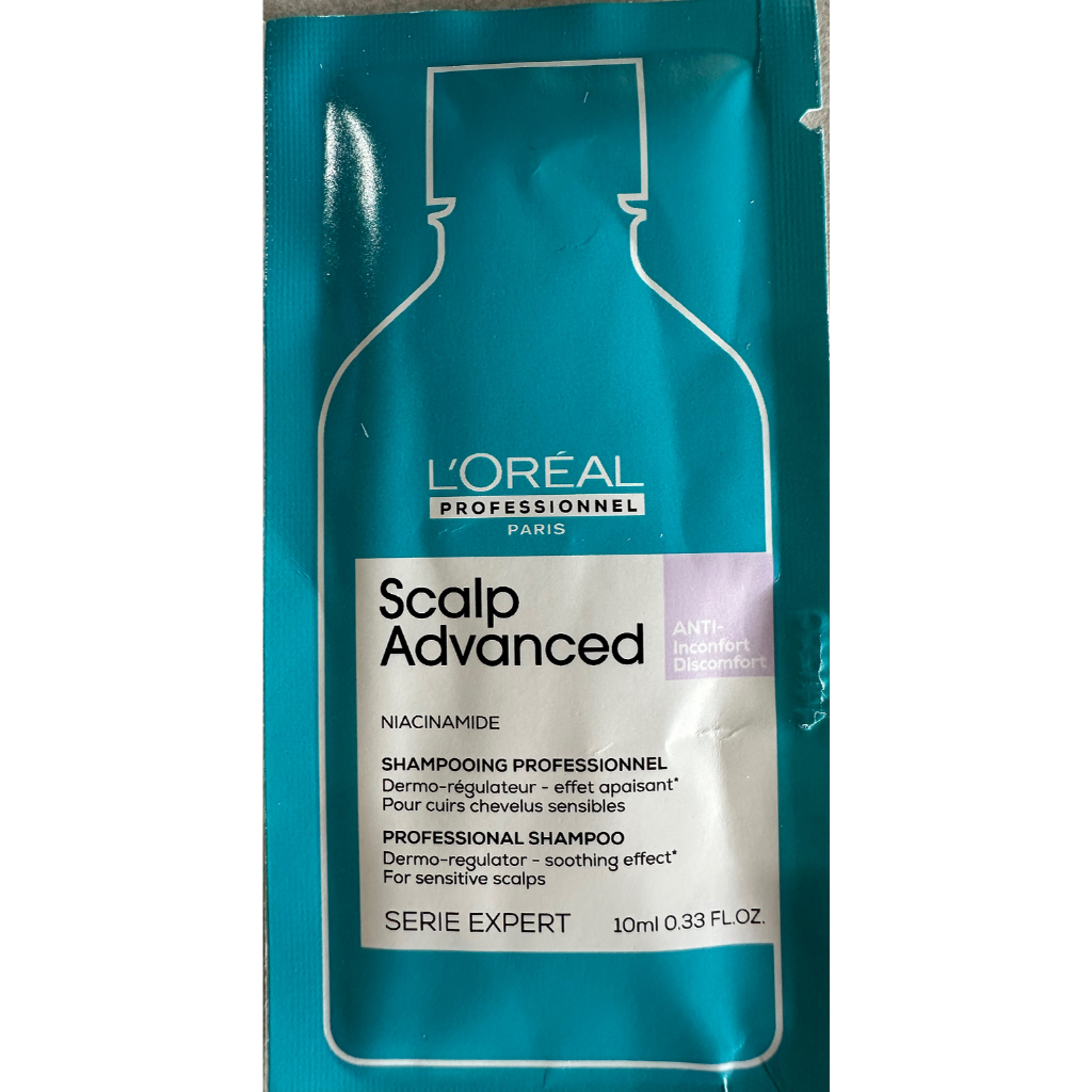 [GIFT ] Dầu gội dưỡng tóc dịu nhẹ giúp cân bằng da đầu chuyên nghiệp L'Oréal Professionnel Scalp Advanced 10ml