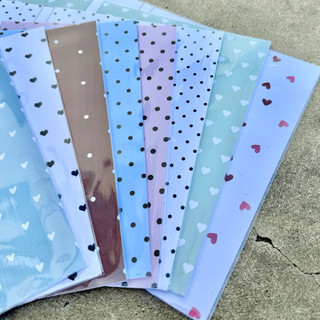 (XẤP 10 Tờ SẴN BÌA KIẾNG) Giấy bao tập, Giấy bao vở, Bao sách chủ đề Chấm Bi | by Winwin