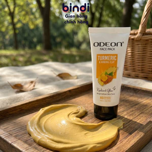 Mặt Nạ Nghệ & Đất sét Odeon 50g Kiềm Dầu, Sạch Mụn & Mờ Thâm