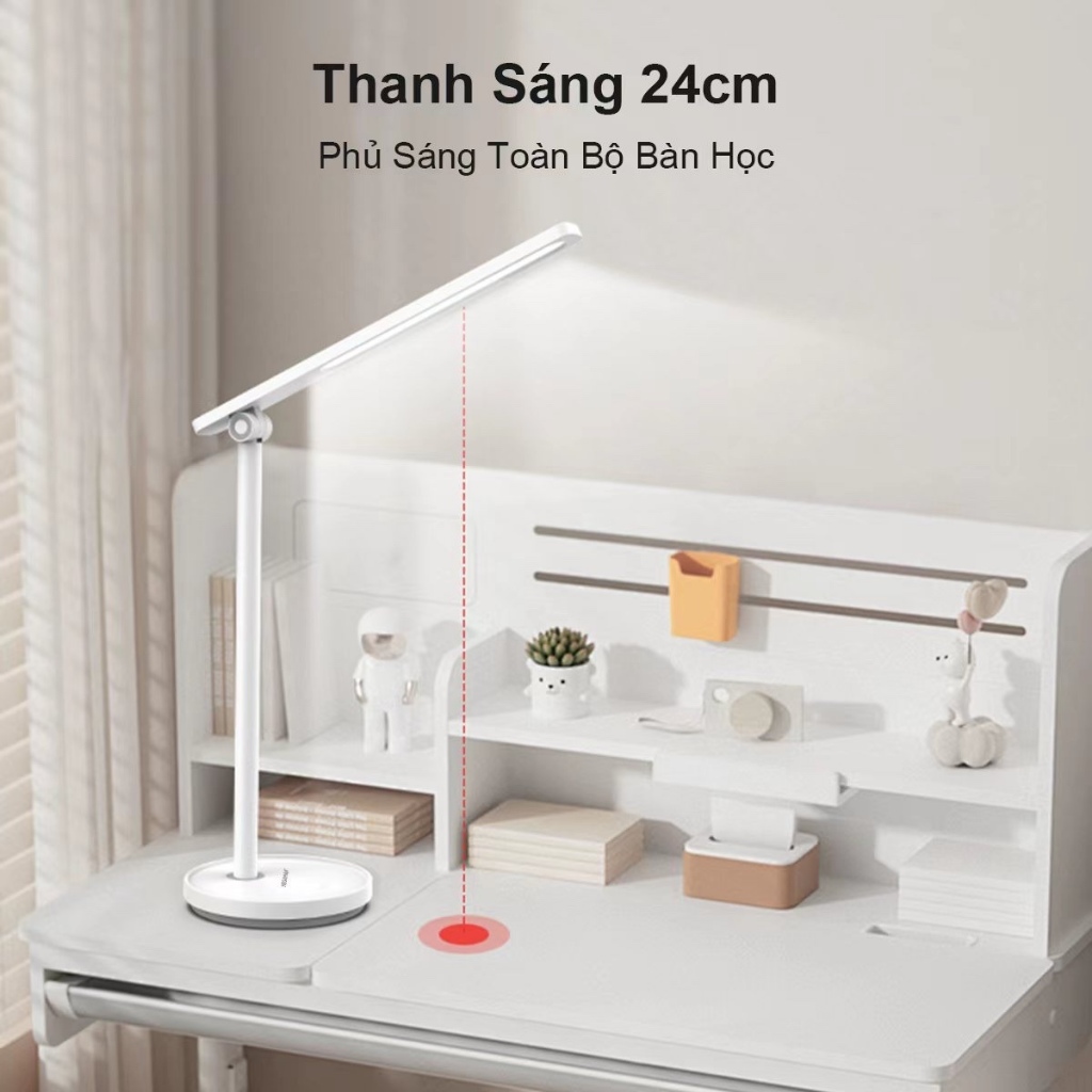 Đèn Học LED MEGAMAN 10W Bảo Vệ Mắt - Ra97 - Nút Cảm Ứng, Điều Chỉnh Độ Sáng Vô Cấp, Ánh Sáng 4000K | BigBuy360 - bigbuy360.vn