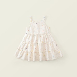 Váy Cho Bé Gái, Váy 2 Dây Cho Bé Gái Họa Tiết Dễ Thương Chất Liệu Cotton Mềm Mại