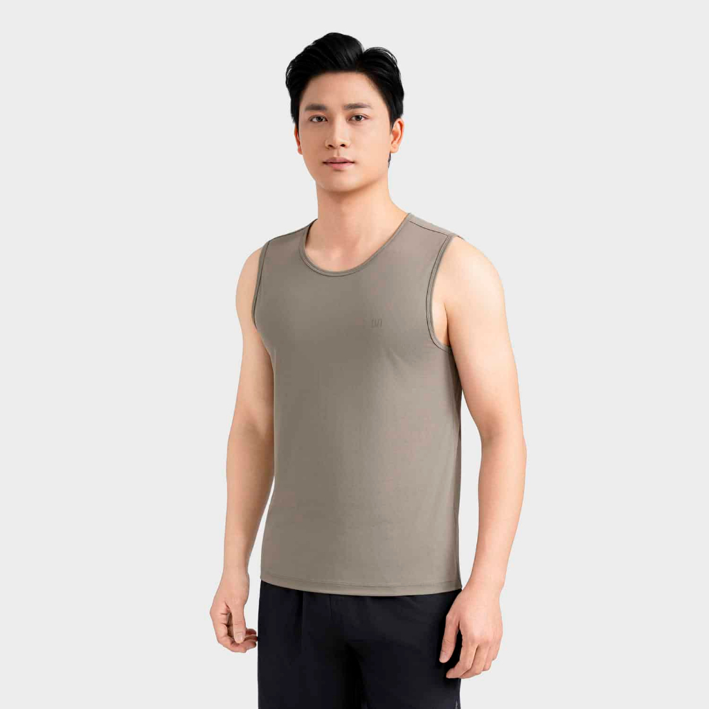 Áo Tanktop Lưới Nam Insidemen vải polyamide thoáng nhẹ, co giãn giữ form tốt ITL118AS0