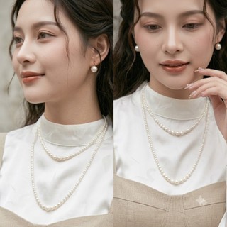 [ DAISYN ] N889 Dây chuyền ngọc trai nhân tạo dài 100cm  ,  chuỗi hạt ngọc trai mang áo dài