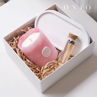 Set quà tặng nến thơm - Hương thơm tinh dầu, quà tặng bạn nữ, quà tặng bạn nam - MARBLE - ONIÕ