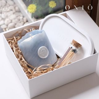 Set quà tặng nến thơm - Hương thơm tinh dầu, quà tặng bạn nữ, quà tặng bạn nam - MARBLE - ONIÕ
