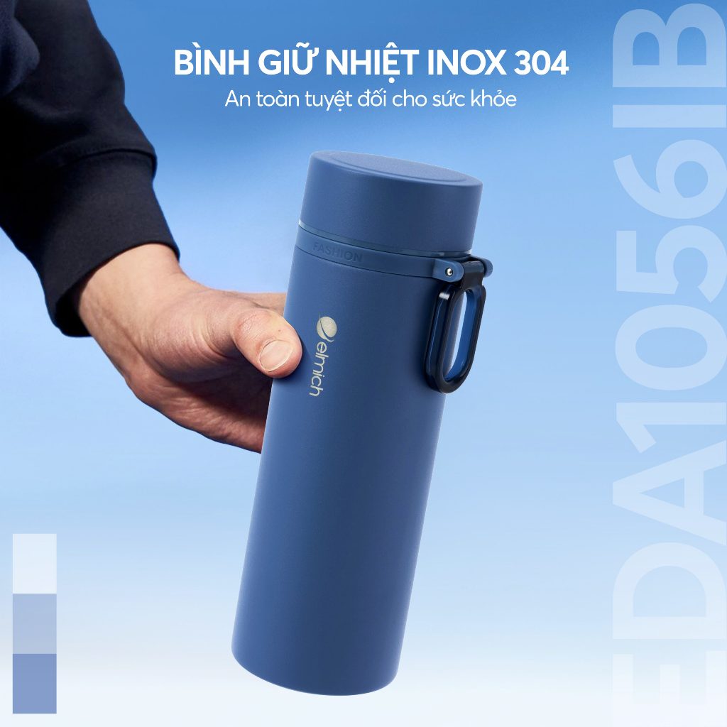 Bình giữ nhiệt inox 304 Elmich EDA1056AW dung tích 650ml